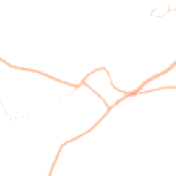 Daytime road noise heatmap for PL9 9ND