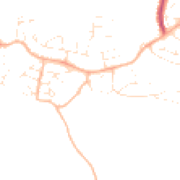 Daytime road noise heatmap for PL9 9NP