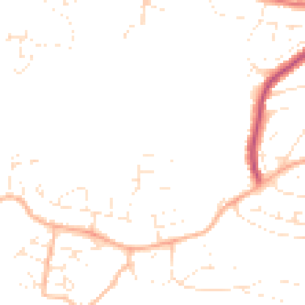 Daytime road noise heatmap for PL9 9PB