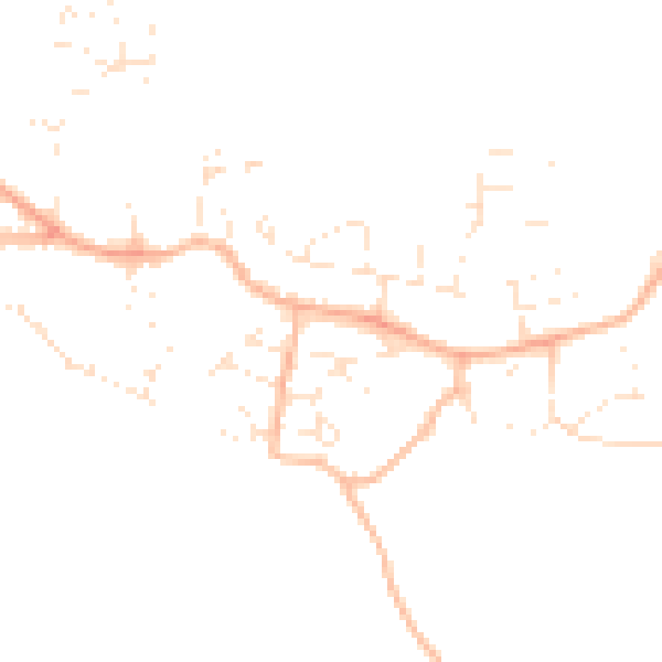 Daytime road noise heatmap for PL9 9PP