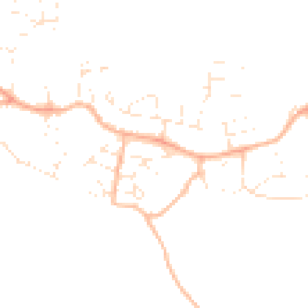 Daytime road noise heatmap for PL9 9PR