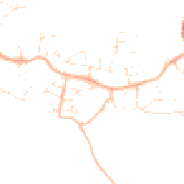 Daytime road noise heatmap for PL9 9PS