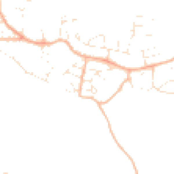 Daytime road noise heatmap for PL9 9PX