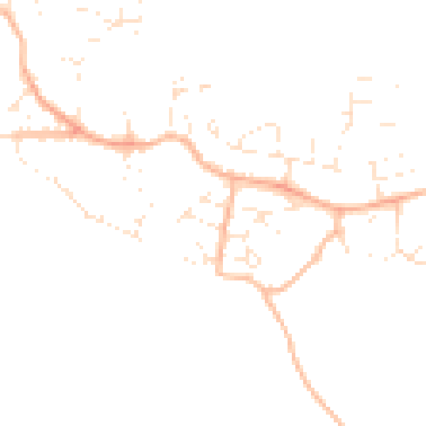 Daytime road noise heatmap for PL9 9QB