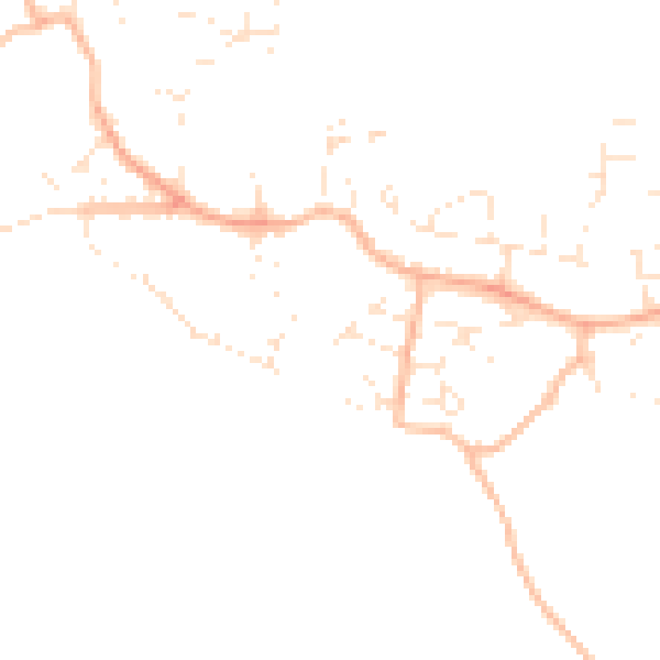 Daytime road noise heatmap for PL9 9QD