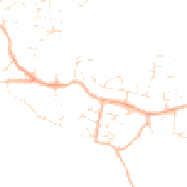 Daytime road noise heatmap for PL9 9QS