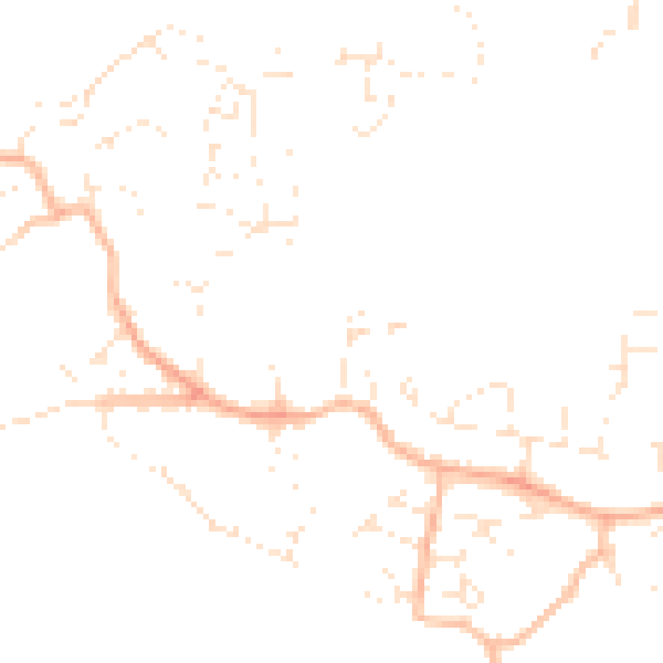 Daytime road noise heatmap for PL9 9QZ