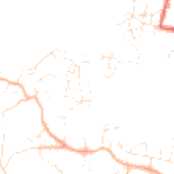 Daytime road noise heatmap for PL9 9RQ