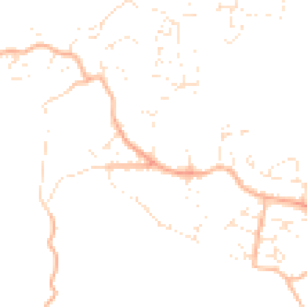 Daytime road noise heatmap for PL9 9SE