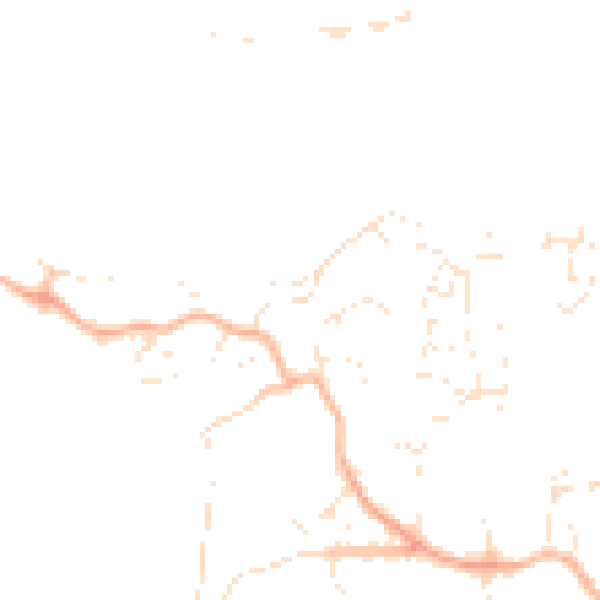 Daytime road noise heatmap for PL9 9SU