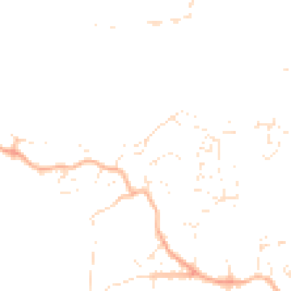 Daytime road noise heatmap for PL9 9SX