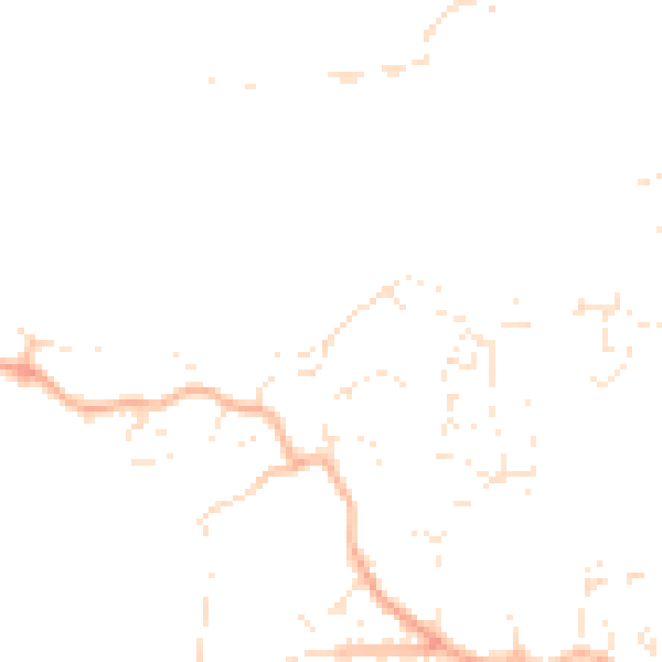 Daytime road noise heatmap for PL9 9TE