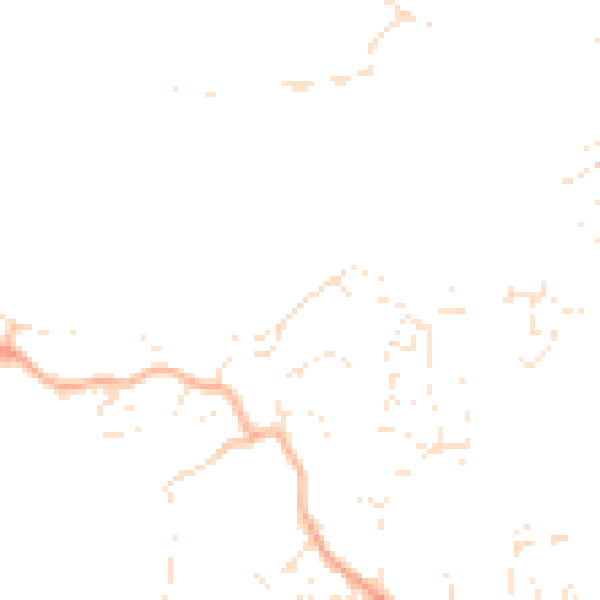 Daytime road noise heatmap for PL9 9TG