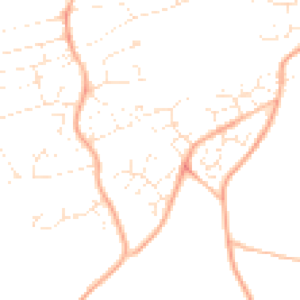 Daytime road noise heatmap for PL9 9UU