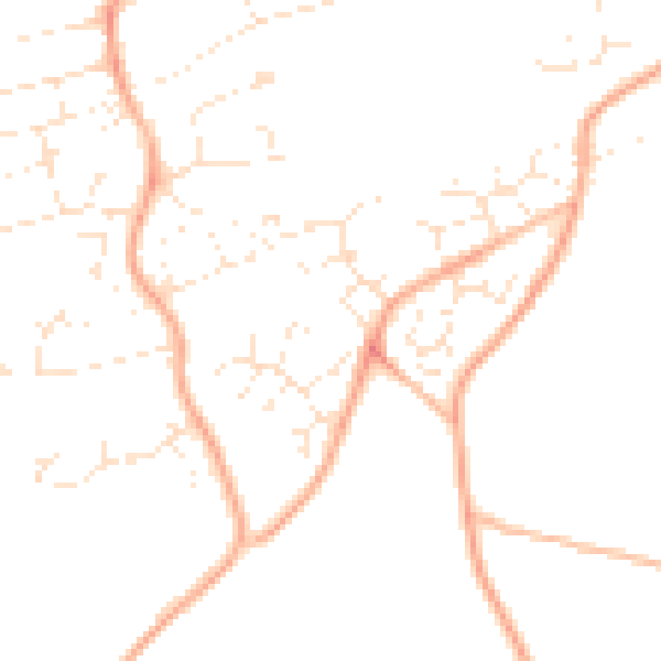 Daytime road noise heatmap for PL9 9UX