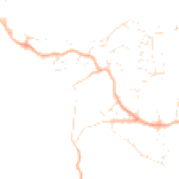 Daytime road noise heatmap for PL9 9WJ