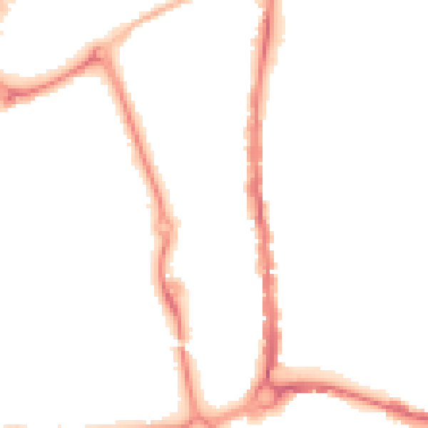 Night-time road noise heatmap for PO1 1BJ