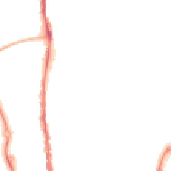 Night-time road noise heatmap for PO1 5HU