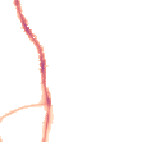 Night-time road noise heatmap for PO1 5RB