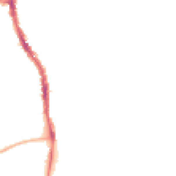 Night-time road noise heatmap for PO1 5RG