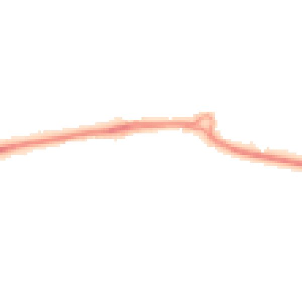 Night-time road noise heatmap for PO14 1AB