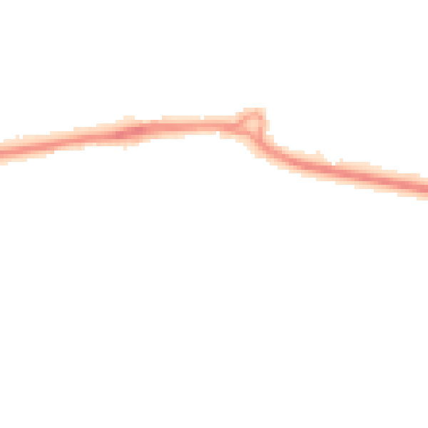 Night-time road noise heatmap for PO14 1AD