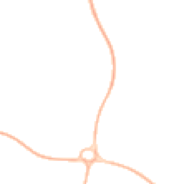 Night-time road noise heatmap for PO14 1AY