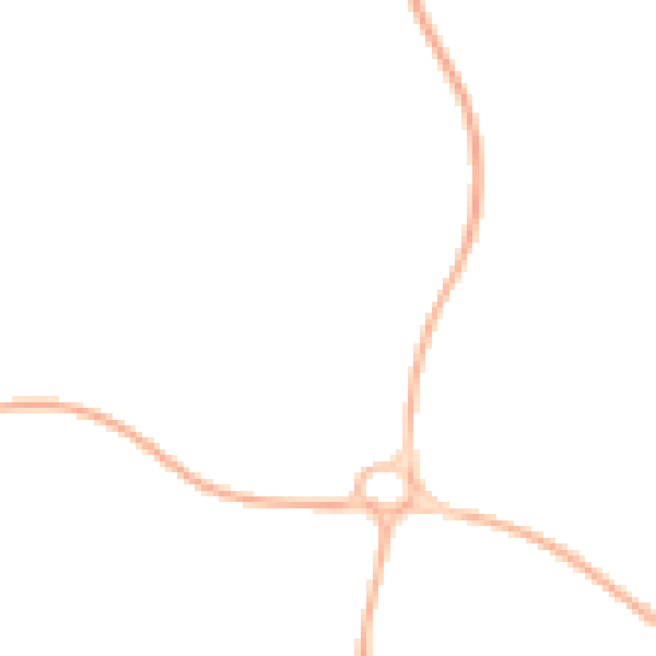 Night-time road noise heatmap for PO14 1BG
