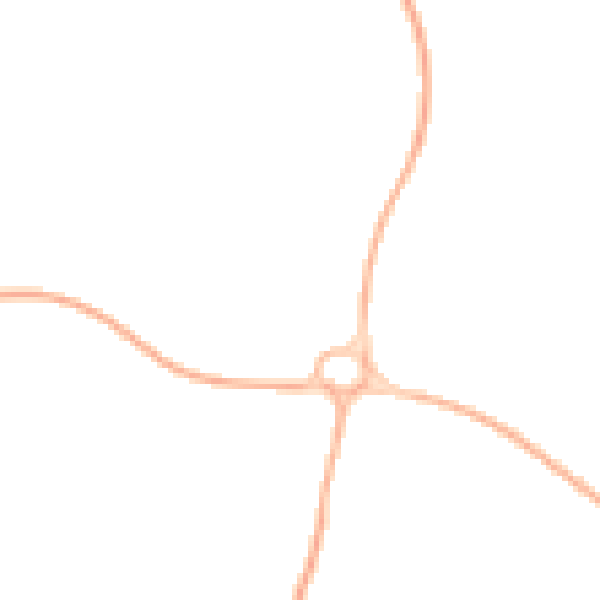 Night-time road noise heatmap for PO14 1BQ