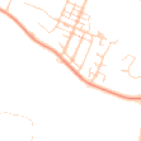 Daytime road noise heatmap for PO14 1BX