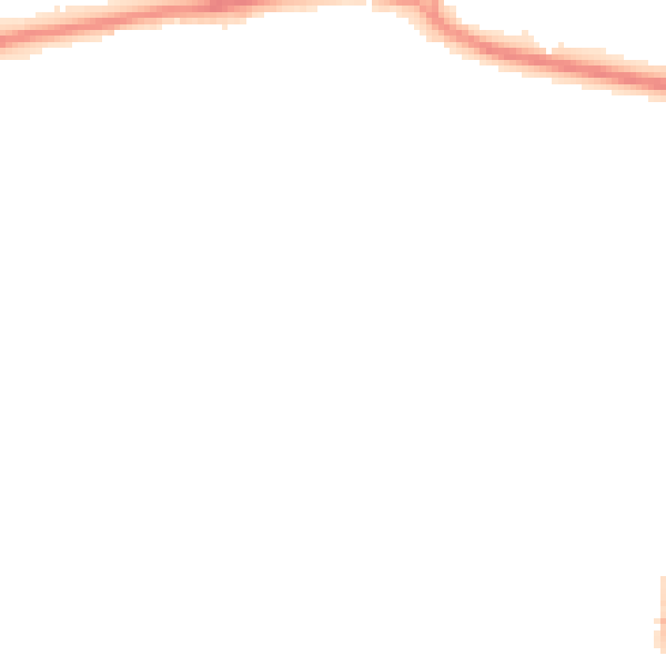 Night-time road noise heatmap for PO14 1DN