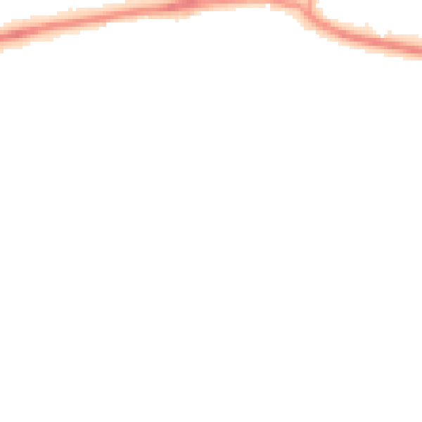 Night-time road noise heatmap for PO14 1DP