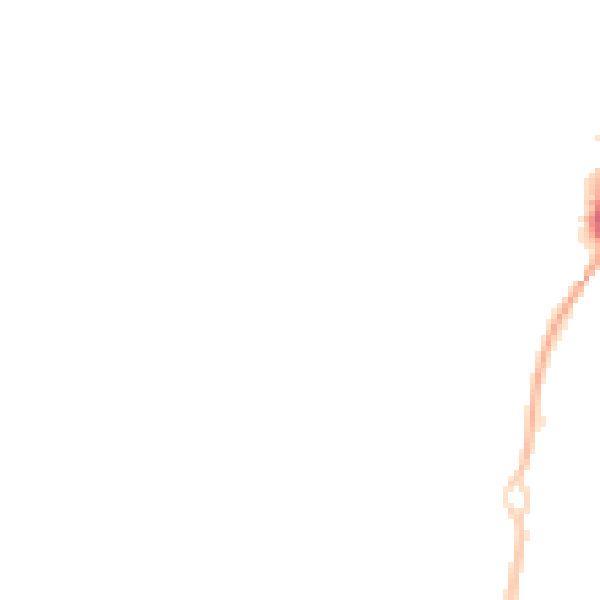 Night-time road noise heatmap for PO14 1DQ