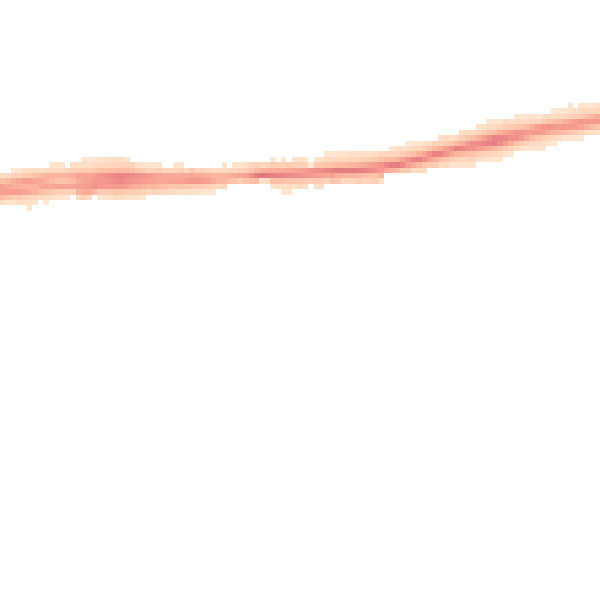 Night-time road noise heatmap for PO14 1SN