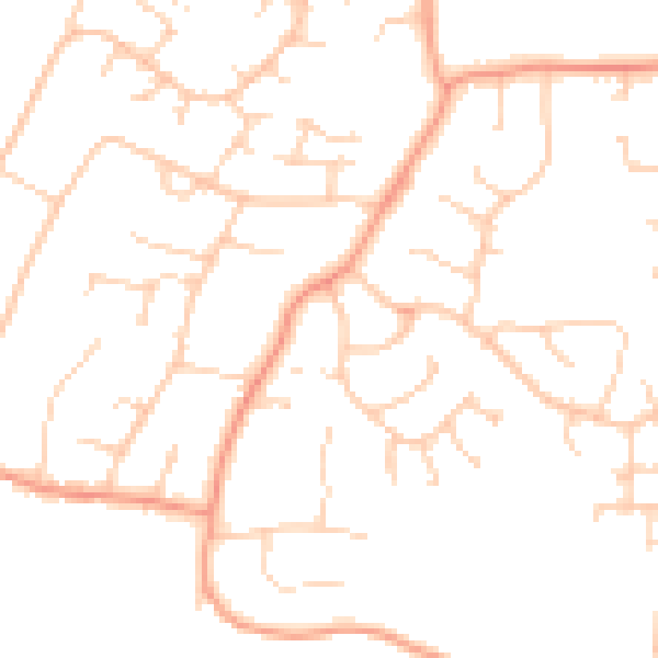 Daytime road noise heatmap for PO14 2DW