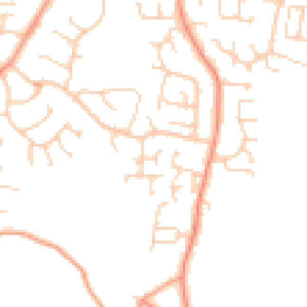 Daytime road noise heatmap for PO14 2RH