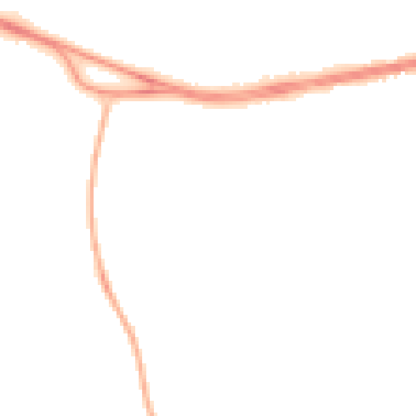 Night-time road noise heatmap for PO14 3EE
