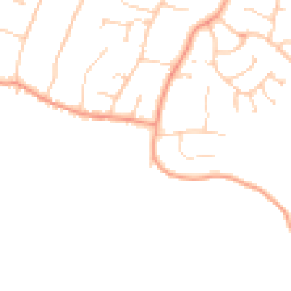 Daytime road noise heatmap for PO14 3LR