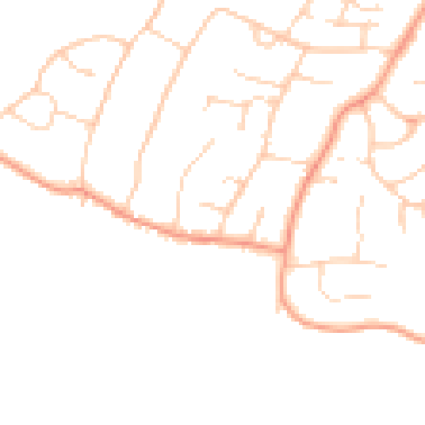 Daytime road noise heatmap for PO14 3NA