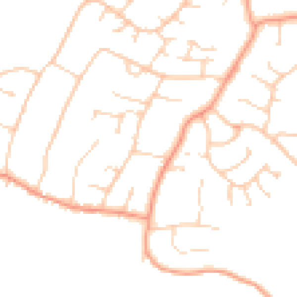 Daytime road noise heatmap for PO14 3NG