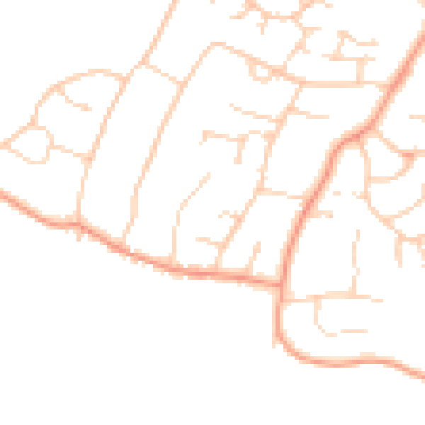 Daytime road noise heatmap for PO14 3NR