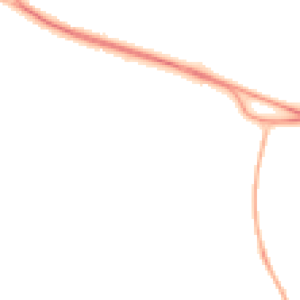 Night-time road noise heatmap for PO14 4DT