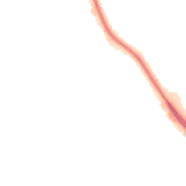 Night-time road noise heatmap for PO14 4DW