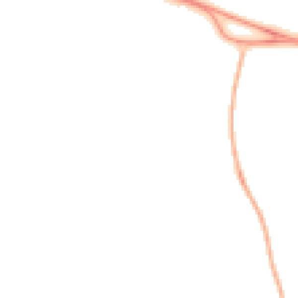 Night-time road noise heatmap for PO14 4EA