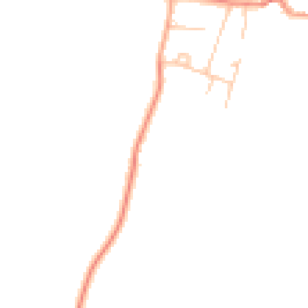 Daytime road noise heatmap for PO14 4FD