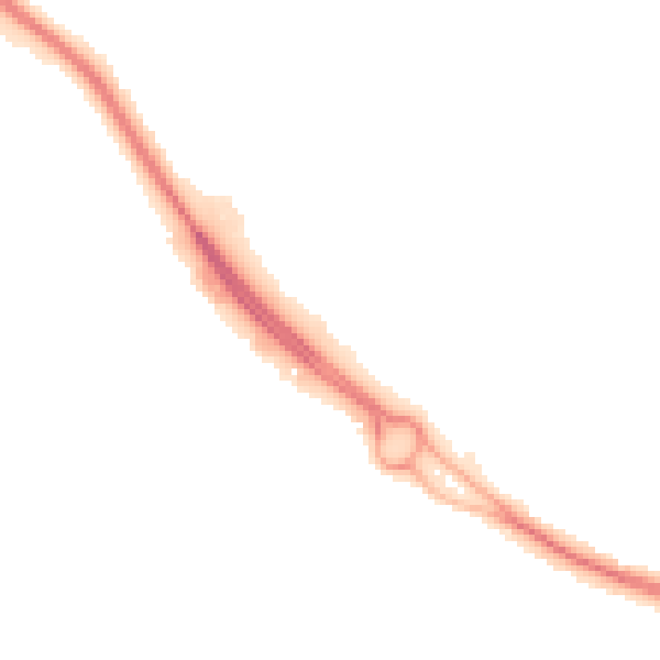 Night-time road noise heatmap for PO14 4FY