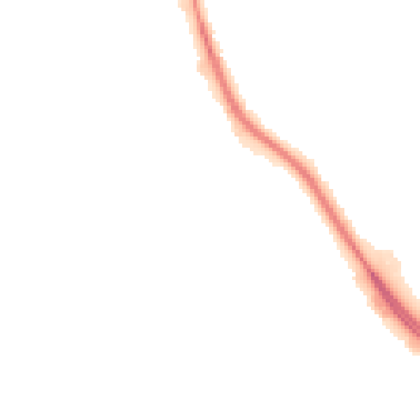 Night-time road noise heatmap for PO14 4QD