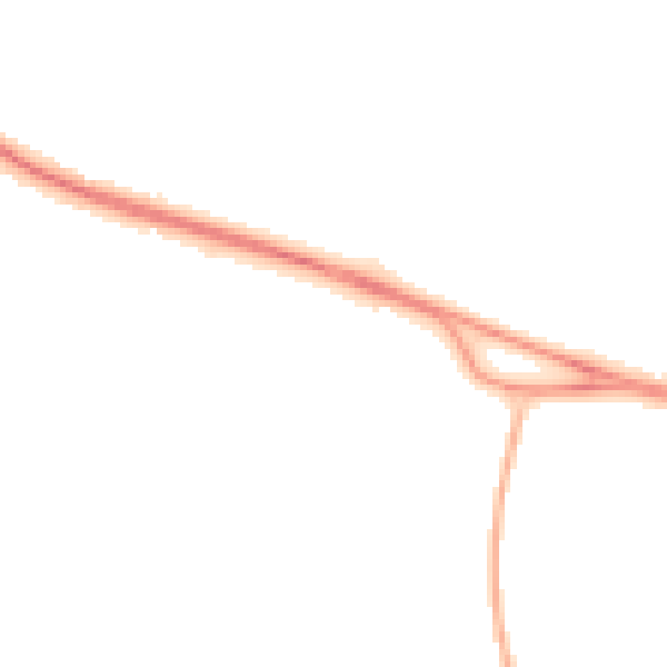 Night-time road noise heatmap for PO14 4TJ