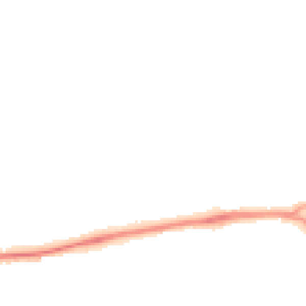 Night-time road noise heatmap for PO15 5AT