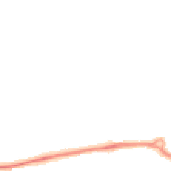 Night-time road noise heatmap for PO15 5AW